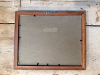 Vintage Framed Crewel - Framehouse Scene