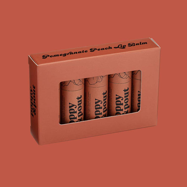 Poppy & Pout - Lip Balm, Pomegranate Peach