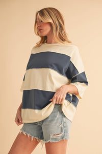 The Polly Color Block Top