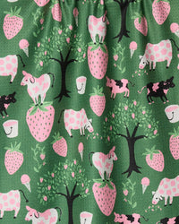 Geometry - Strawberry Cows Tea Towel