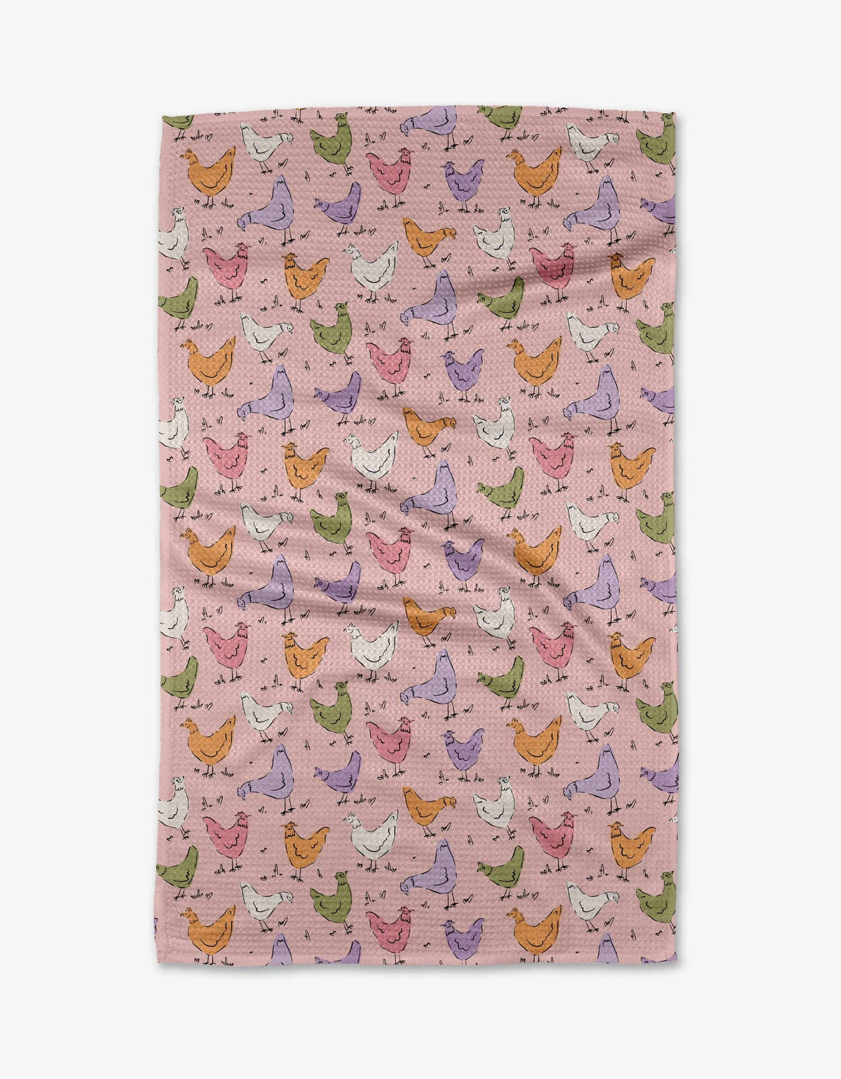 Geometry - Spring Chickens Tea Towel