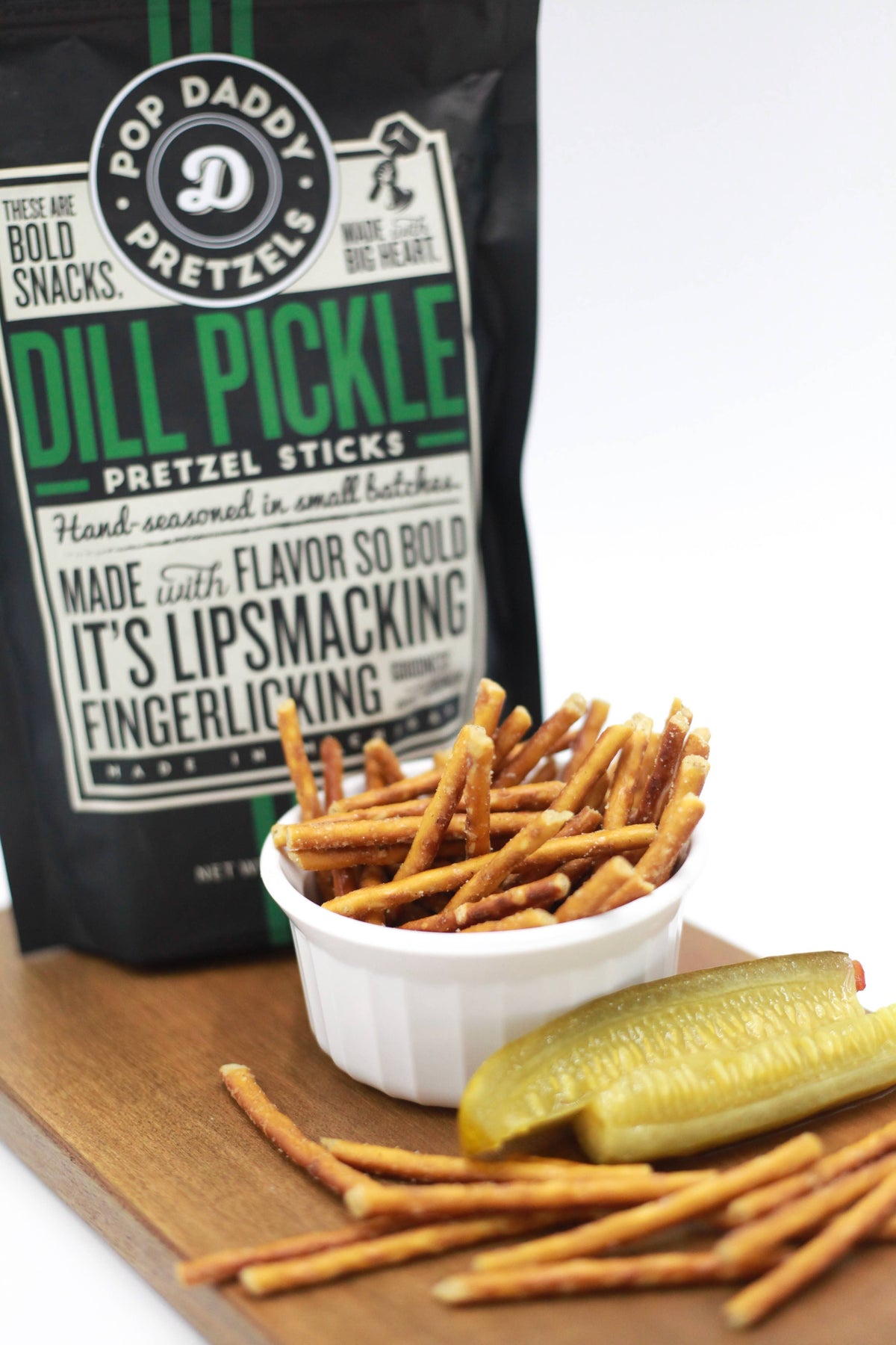 Pop Daddy Snacks - Dill Pickle Seasoned Pretzels 7.5oz