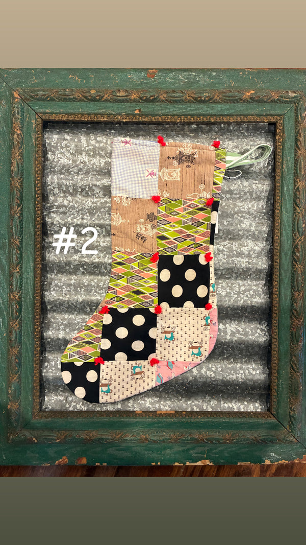 Reclaim Creative - Holiday Stockings - Assorted Quilts