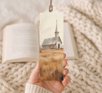 Wood Bookmark - Church