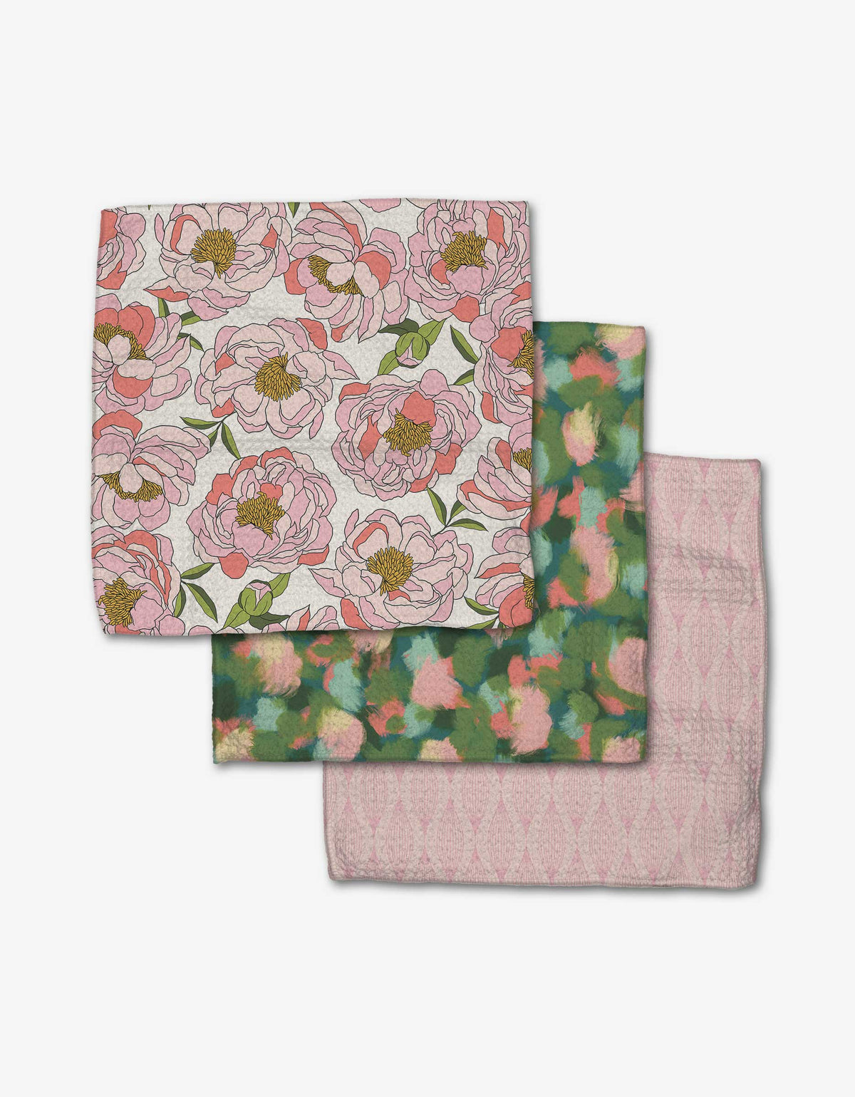 Geometry - Peony Paradise Dishcloth Set