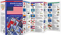 State Flags & Facts - A Folding Pocket Guide to State Flags, Symbols, Mottos & Nicknames