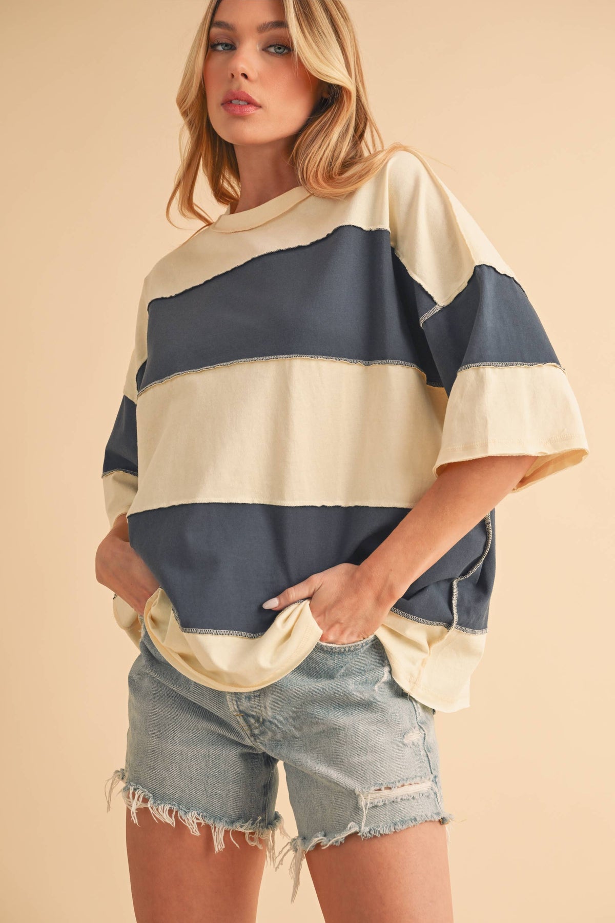 The Polly Color Block Top