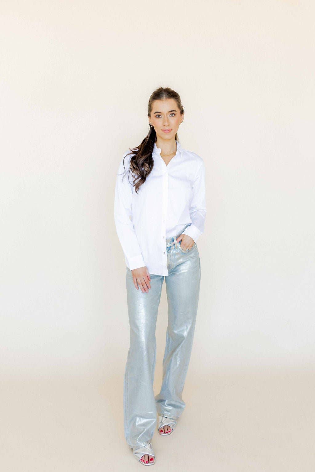 Screwback Stud Earrings - Juliet Clear 5mm