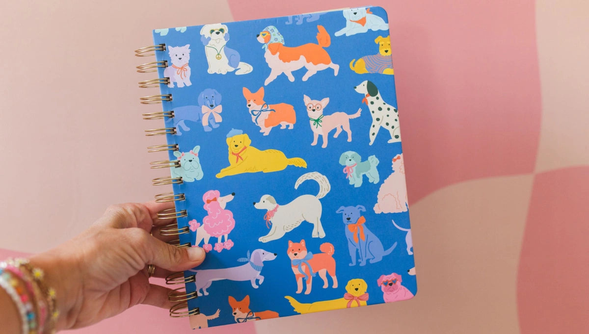 Dapper Dogs Spiral Notebook
