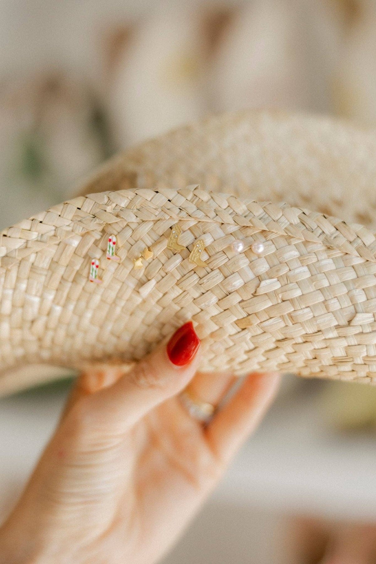 Screwback Stud Earrings - Tulip Cowgirl Boot