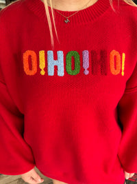 Oversize Christmas Sweater with Lettering