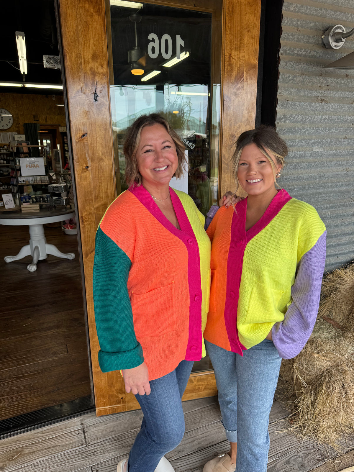 The Color Block Cardigan