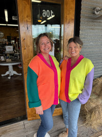 The Color Block Cardigan