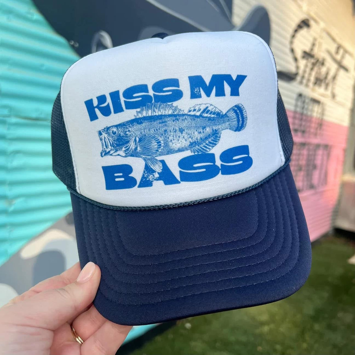"Kiss my Bass" Trucker Hat