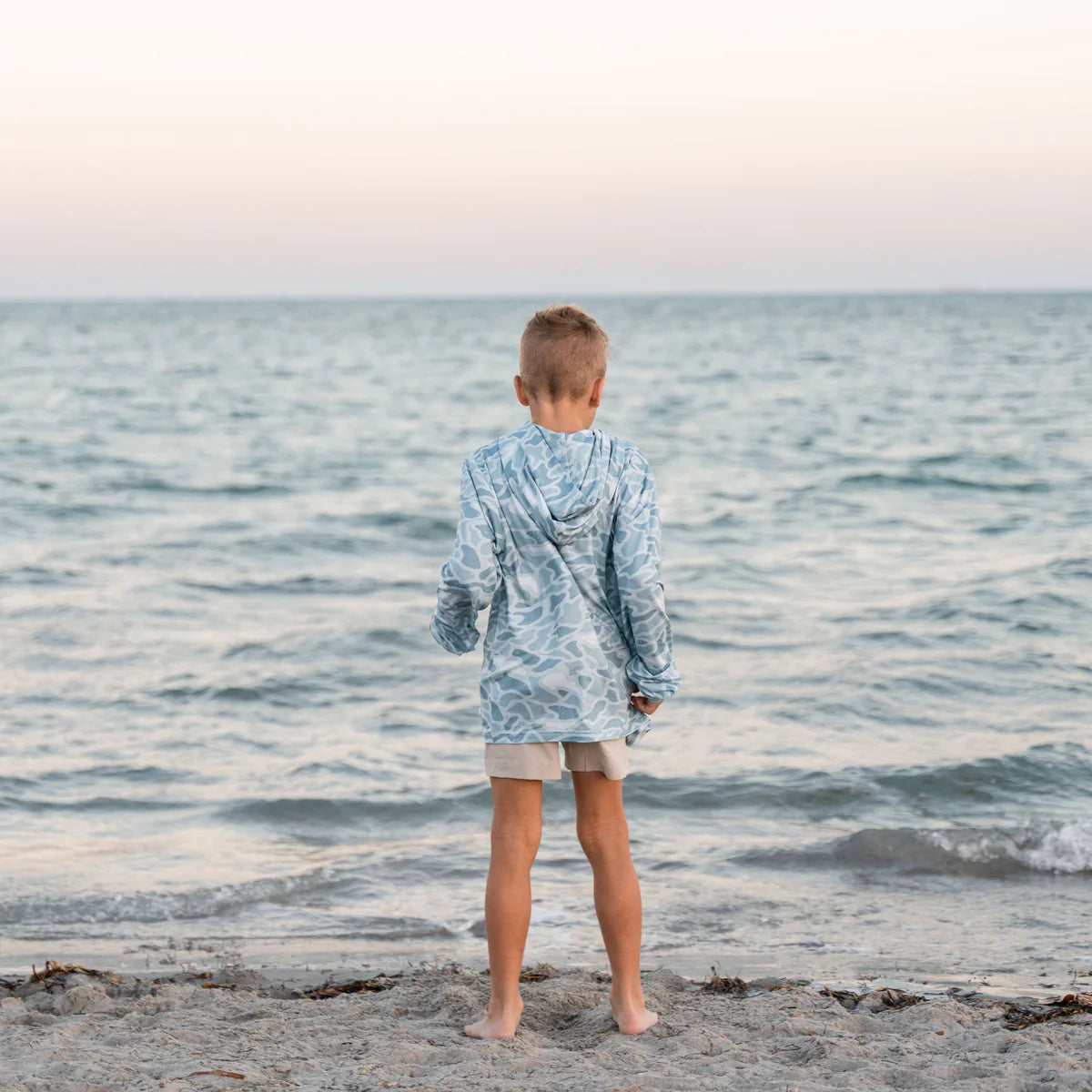 Youth Performance Hoodie - Seaside Camo