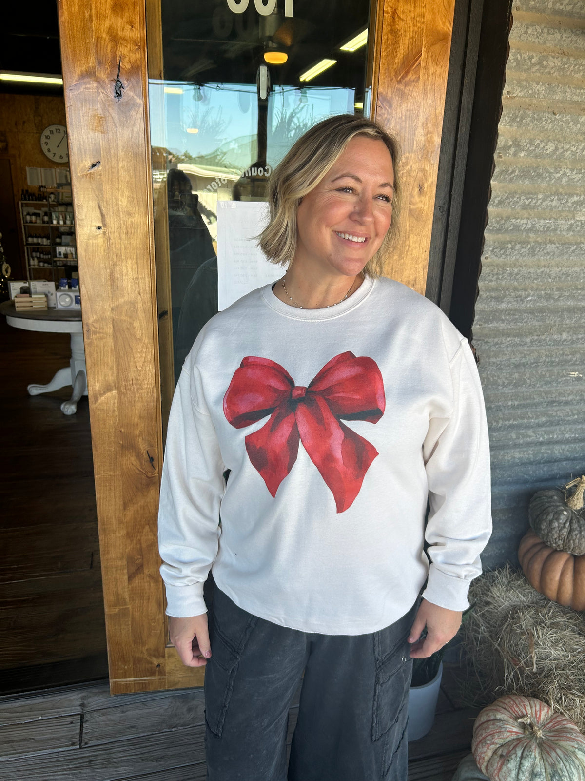 Ho-Ho-Bow Sweatshirt