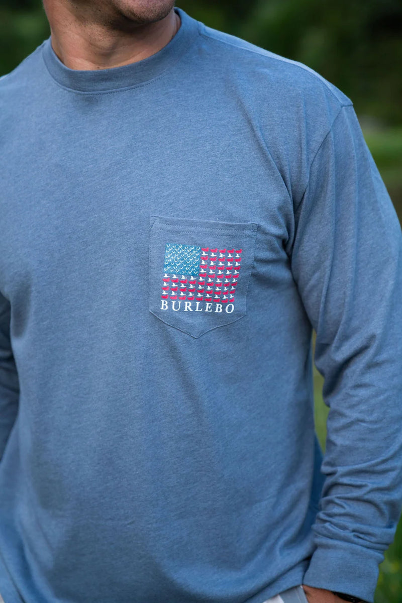 Antler and Duck Flag Long Sleeve