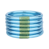 Azure All Weather Bangles® (Set of 6) - Serenity Prayer