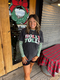 Holly Jolly Patchwork Tee