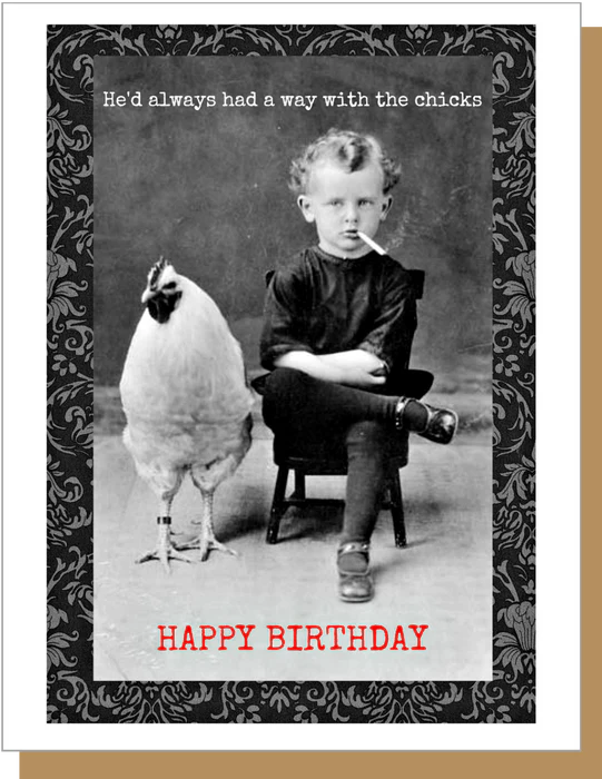 Chicks Birthday Card