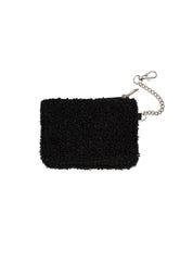 Black Checker Key Chain Pouch