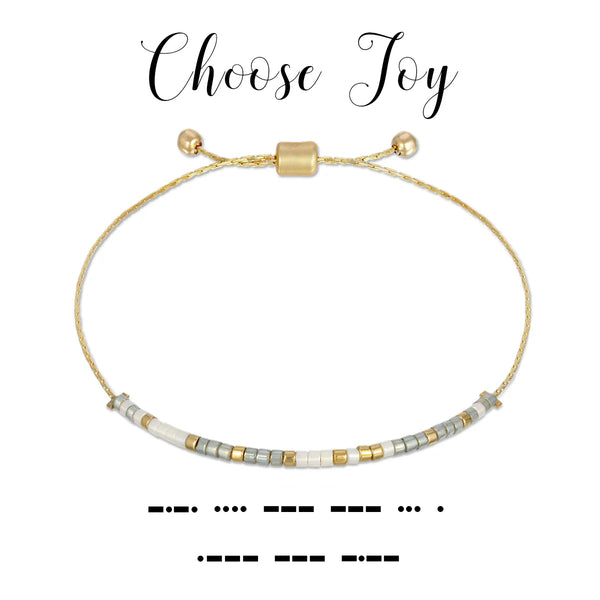 Dot & Dash Bracelet - Choose Joy