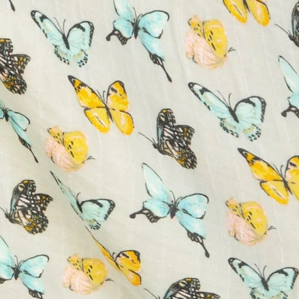 Butterfly Big Lovey Three-Layer Muslin Blanket