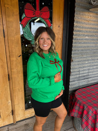 Christmas Bow Sweatshirt