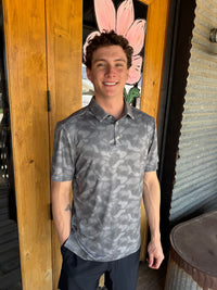 Performance Polo - Stone Camo