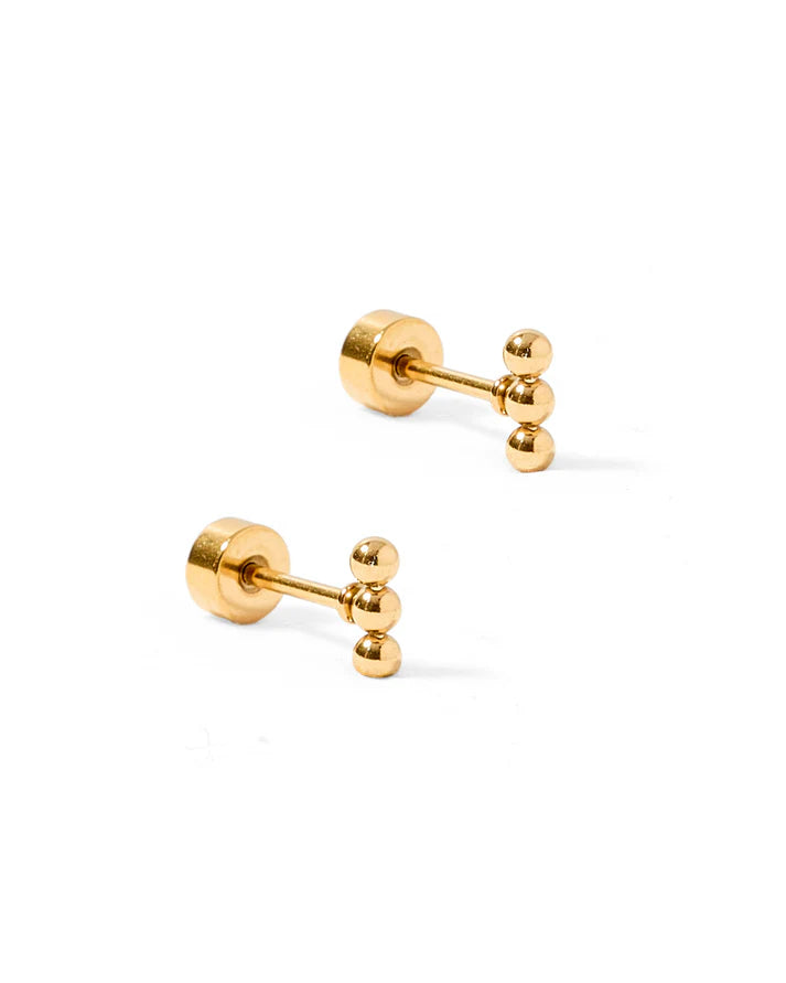 Screwback Stud - Tally - Gold