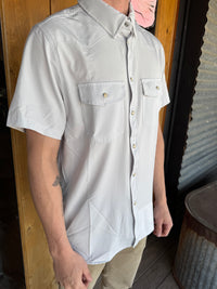 Performance Western Shirt - Light Grey