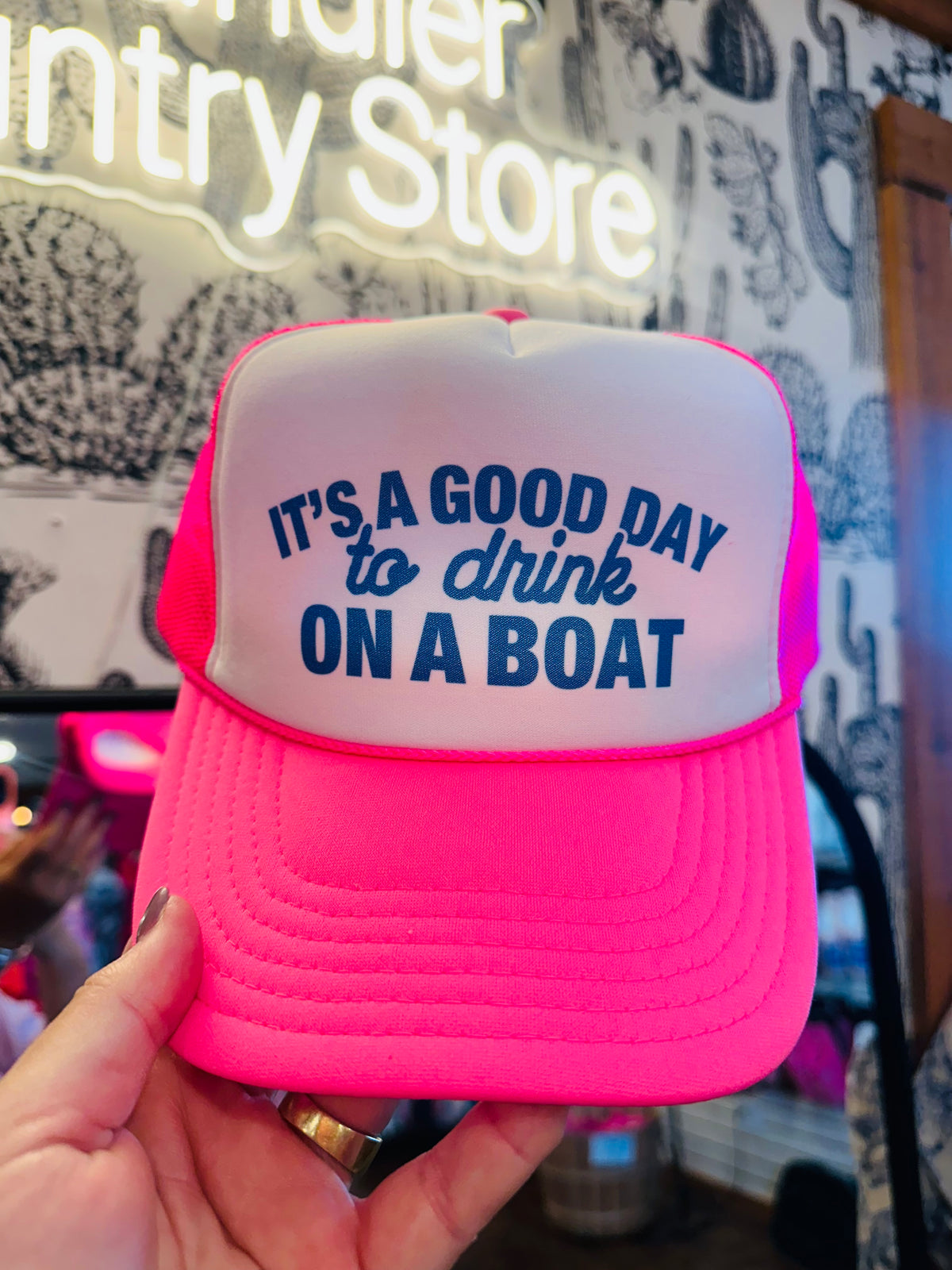 "It's Good Day to Drink on a Boat" Trucker Hat