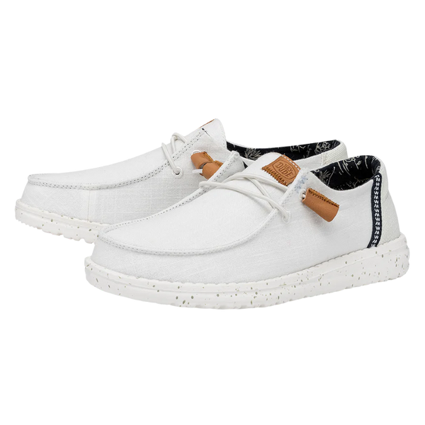 Hey Dude Wendy Washed Canvas - White