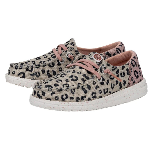 Hey Dude Wendy Youth Funk Leo - Cream/Pink