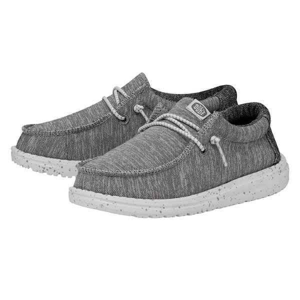 Hey Dude Wally Youth Sport Knit - Light Grey