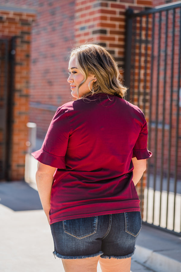 Friday Night Lights Tee - Maroon