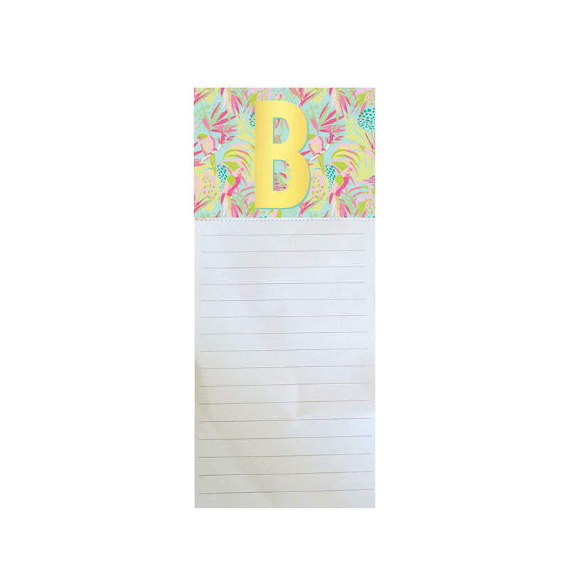 Mary Square Initial Magnetic Notepad