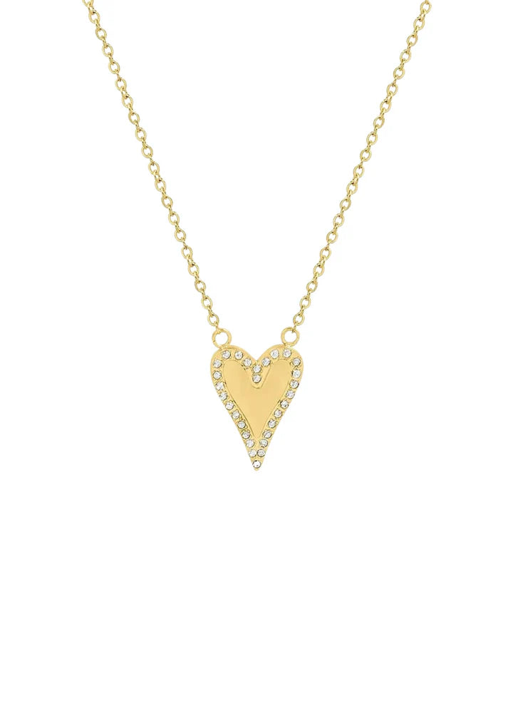 Pave Heart Necklace