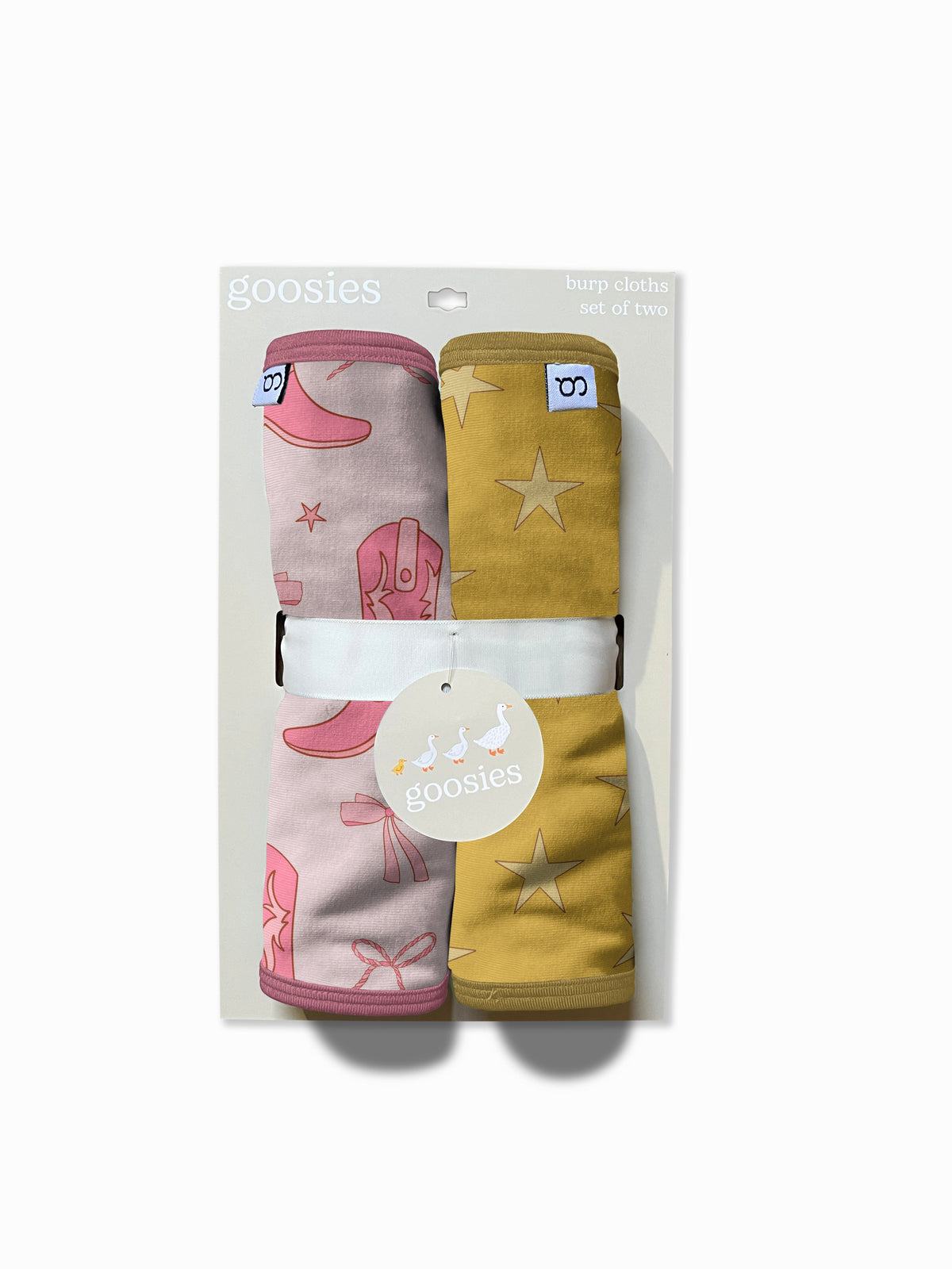 Goosies Burp Cloths (Set of Two) - Boots & Bows