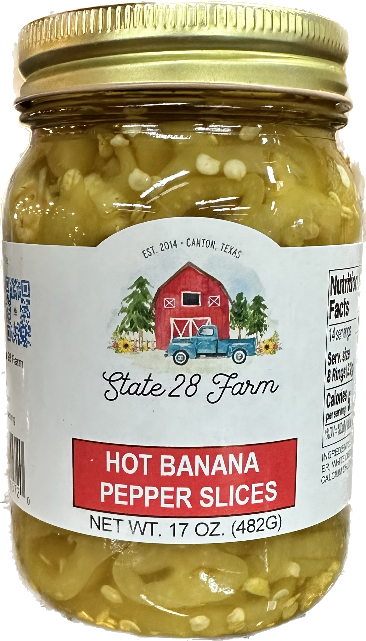 State 28 Farm - Hot Banana Pepper Slices