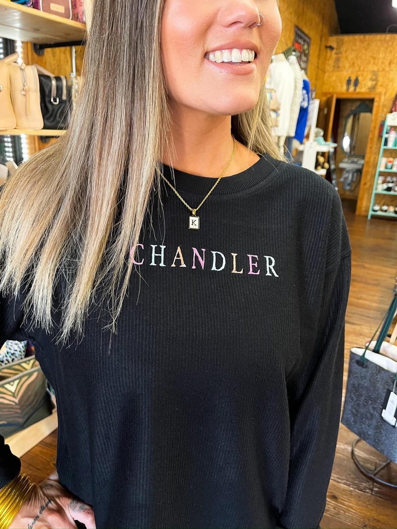 "Chandler" Corded Sweatshirt