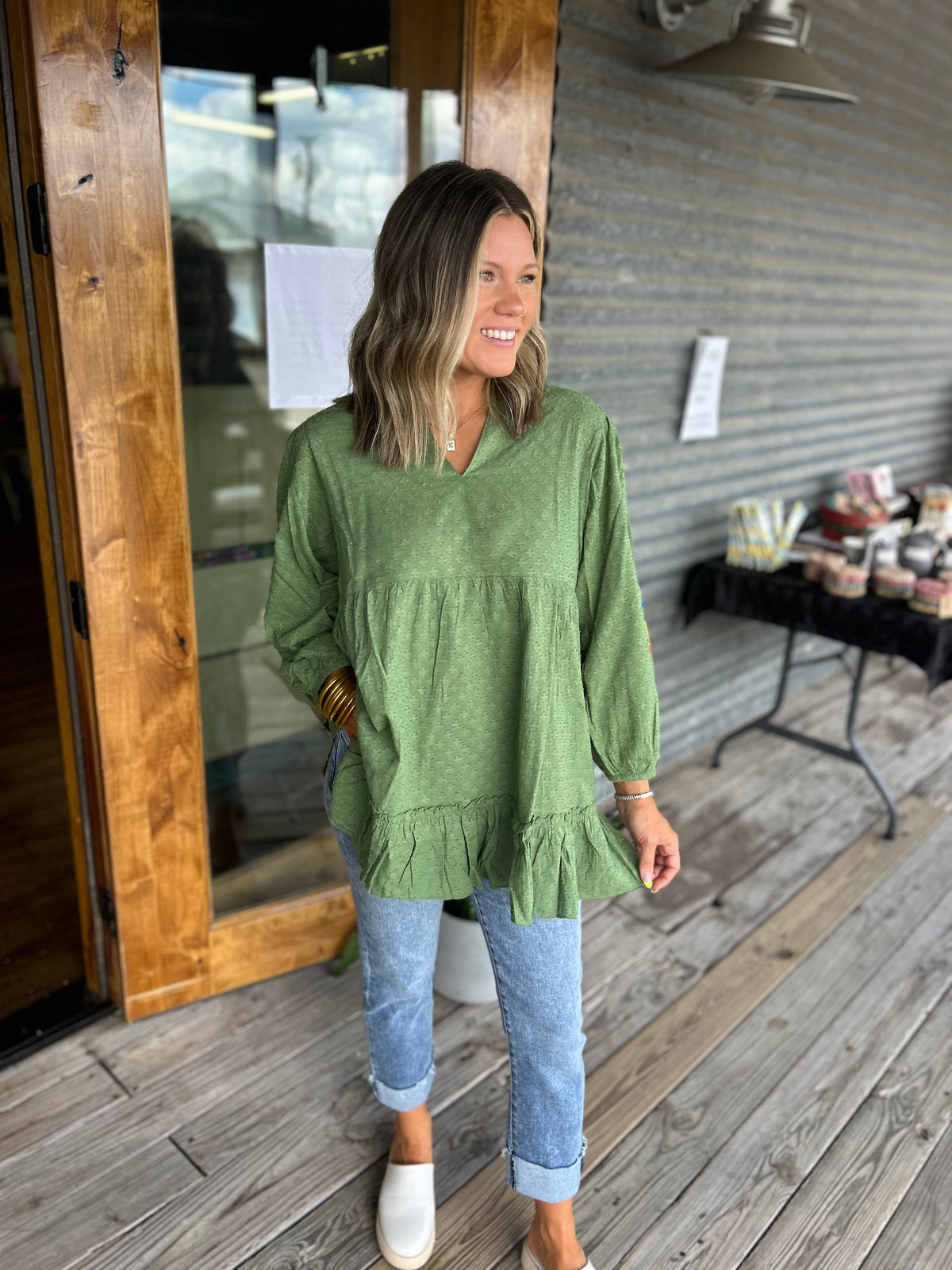 Flora Embroidered Tunic Shirt