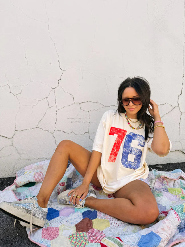 76 Graphic Tee - Ivory