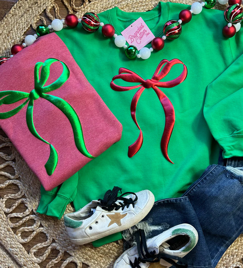 Christmas Bow Sweatshirt