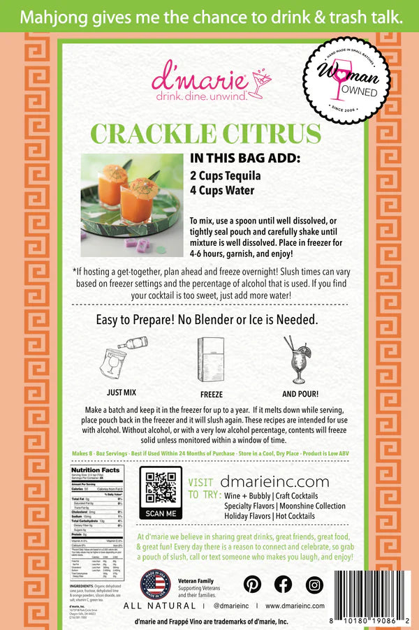 D'Marie Cocktail Infusions - Crackle Citrus