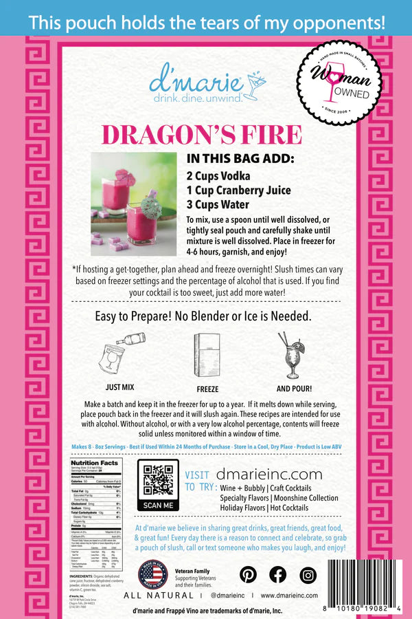 D'Marie Cocktail Infusions - Dragon's Fire