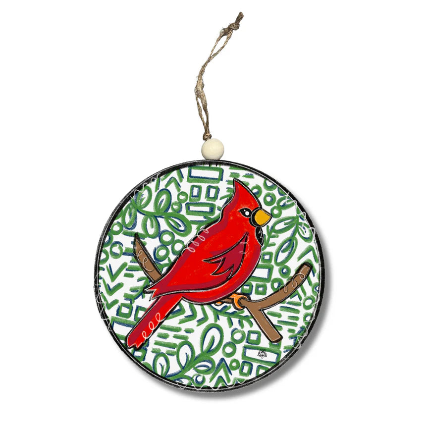 Cardinal Circle Ornament