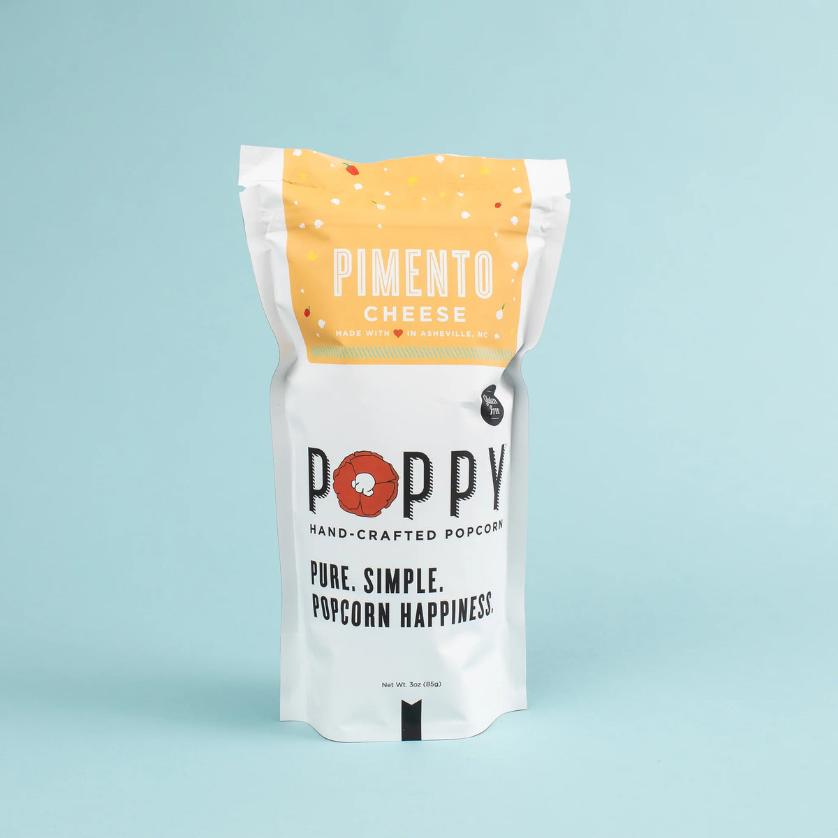Poppy Pimento Cheese Market Bag Popcorn