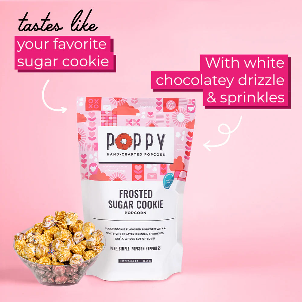 Poppy Hand-Crafted Popcorn - Frosted Sugar Cookie 8.5oz