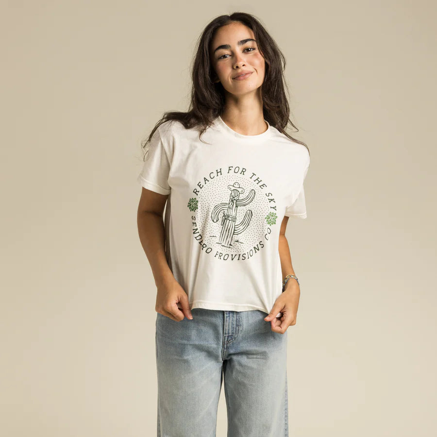 Reach For The Sky Women's Crop Tee